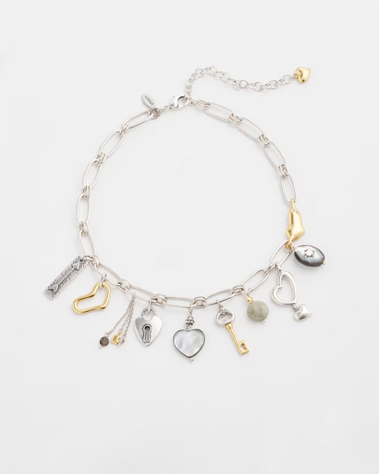 CHICO' S VALENTINE'S DAY CHARM NECKLACE