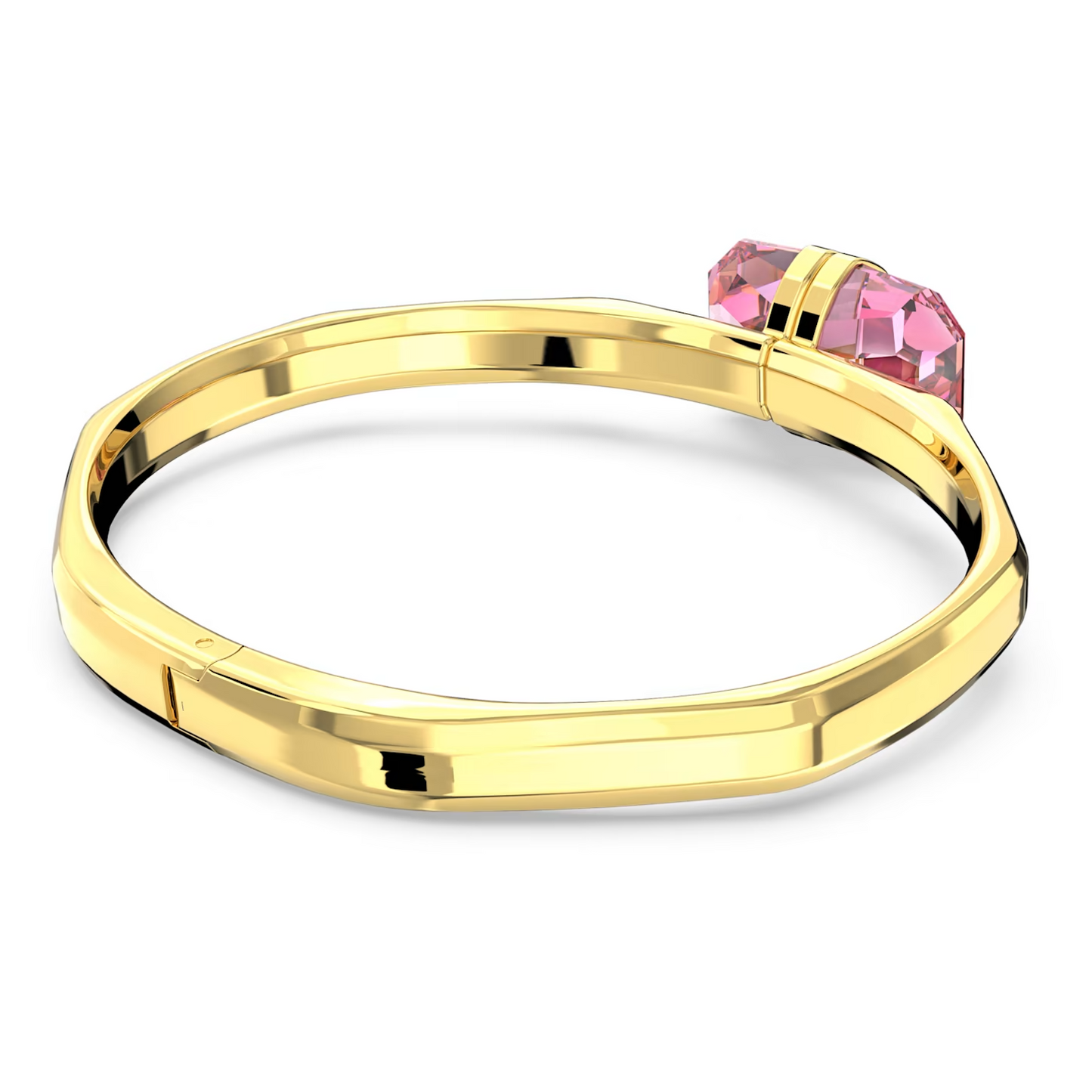 Swarovski Lucent bangle Magnetic closure, Pink, Gold-tone plated