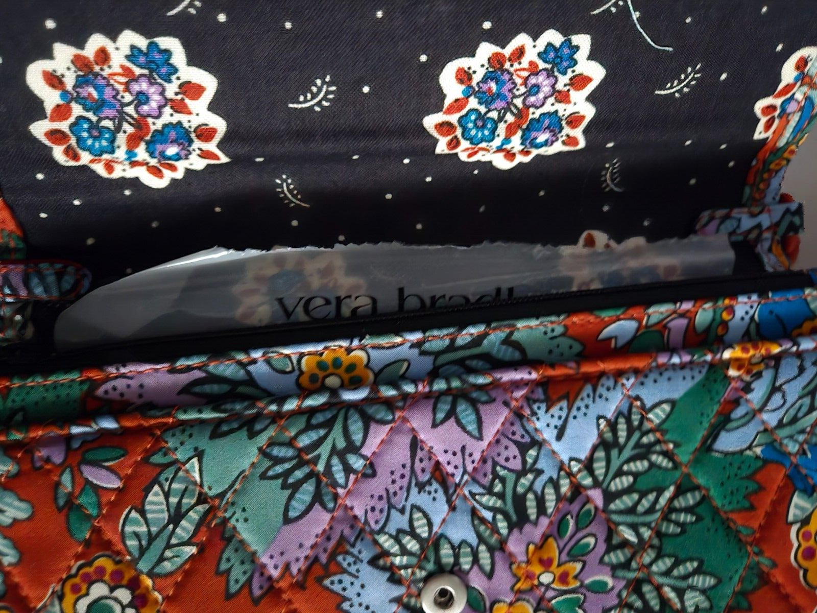 Vera Bradley Crossbody, Flowers & Feathers