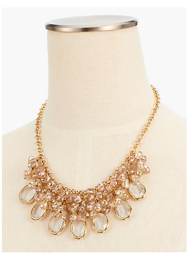 TALBOTS Smooth Stone Statement Necklace