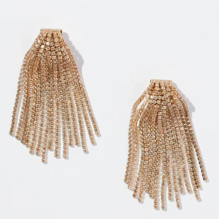 CHICO'S CUBIC ZIRCONIA DUSTER EARRINGS