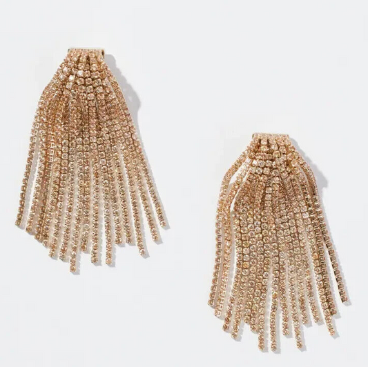 CHICO'S CUBIC ZIRCONIA DUSTER EARRINGS