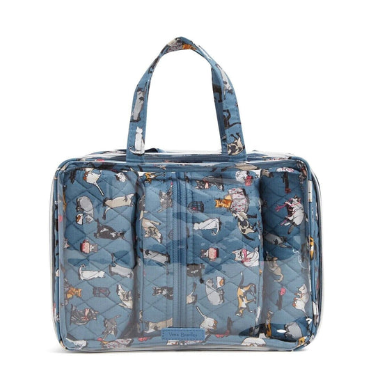 Vera Bradley 4 PC Cosmetic Organizer, Cat's Meow