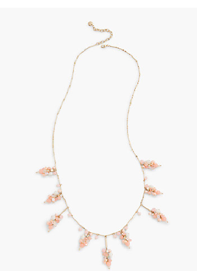 TALBOTS Beaded Clusters Layer Necklace