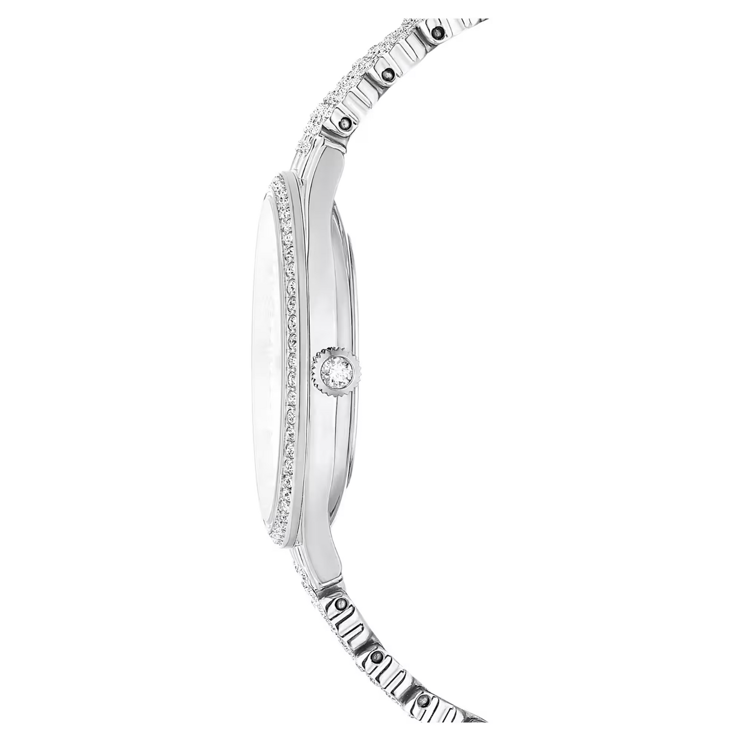 SWAROVSKI Swiss Made, Full pavé, Crystal bracelet, Silver tone, Stainless steel