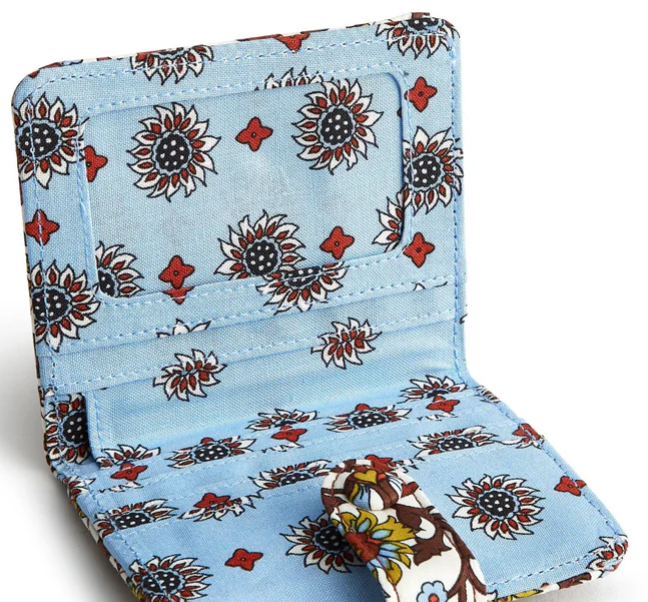 Vera Bradley Small Tab Wallet , Marrakesh Vines Cream