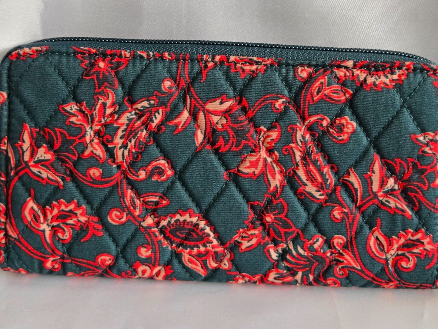 Vera Bradley Continental Wallet, Victorian vines in Cotton Gabardine