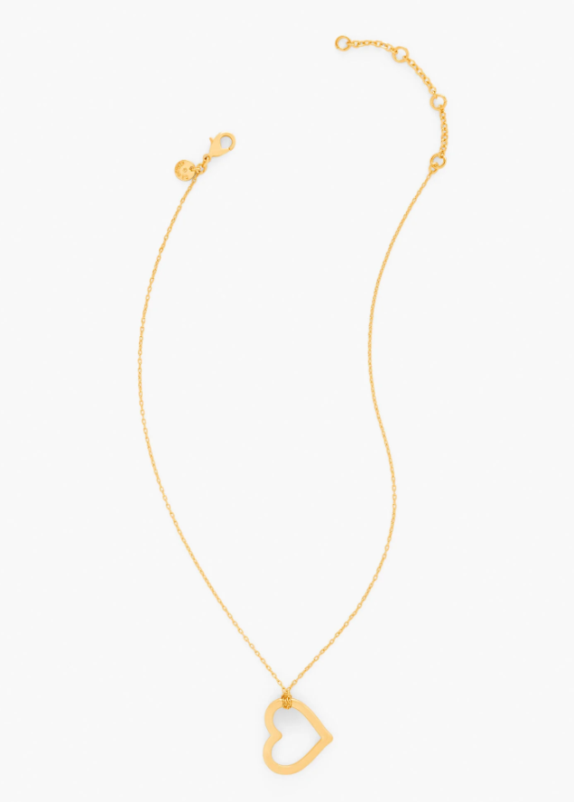 TALBOTS OPEN HEART PENDANT NECKLACE