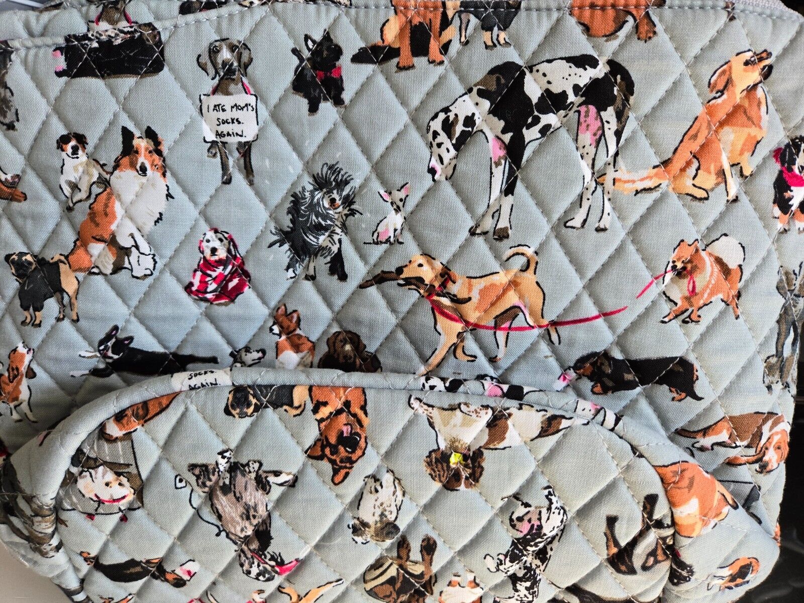 Vera Bradley Bucket Crossbody Bag, Dog Show