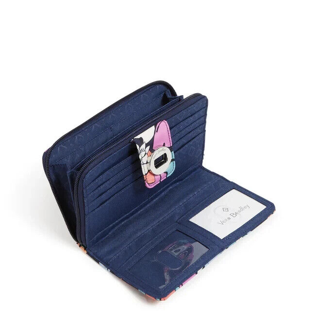 Vera Bradley Ultralight RFID Turnlock Wallet, Santa Fe Sun