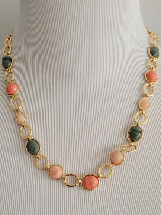 ANN TAYLOR MIXED STONE NECKLACE