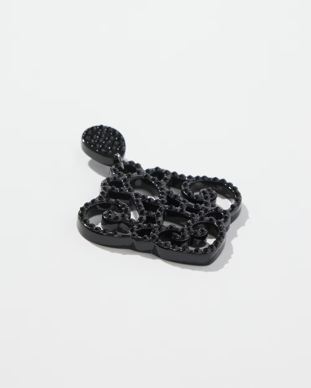 CHICO'S  BLACK CHANDELIER EARRINGS