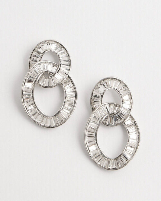 CHICO'S NO DROOP ADJUSTABLE DROP EARRINGS