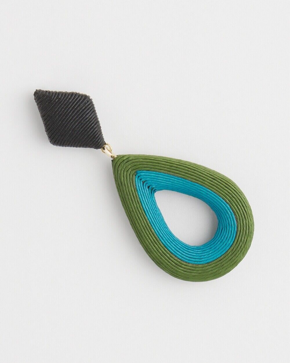 CHICO'S WOOD TEARDROP EARRINGS