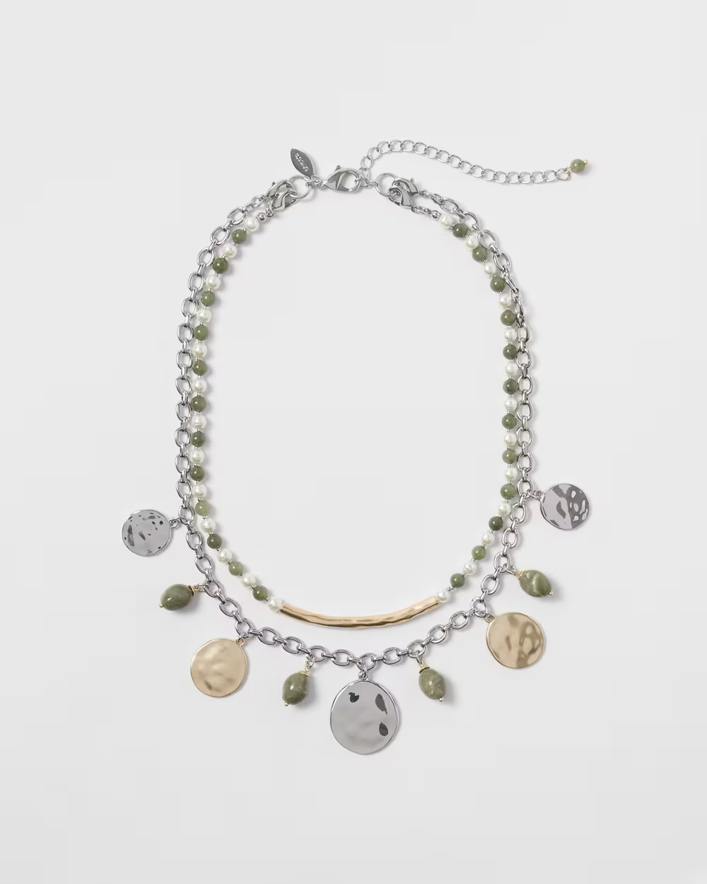 CHICO'S FATIGUE CONVERTIBLE MULTISTRAND NECKLACE