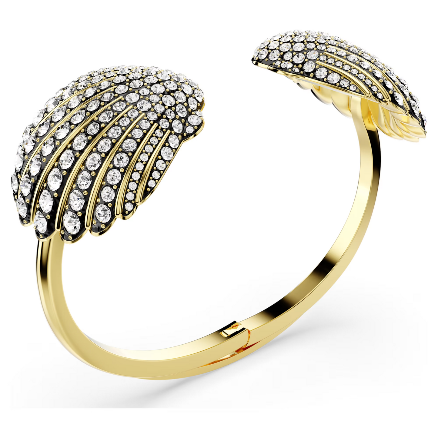 Swarovski Idyllia Bangle Shell, White, Gold-tone plated