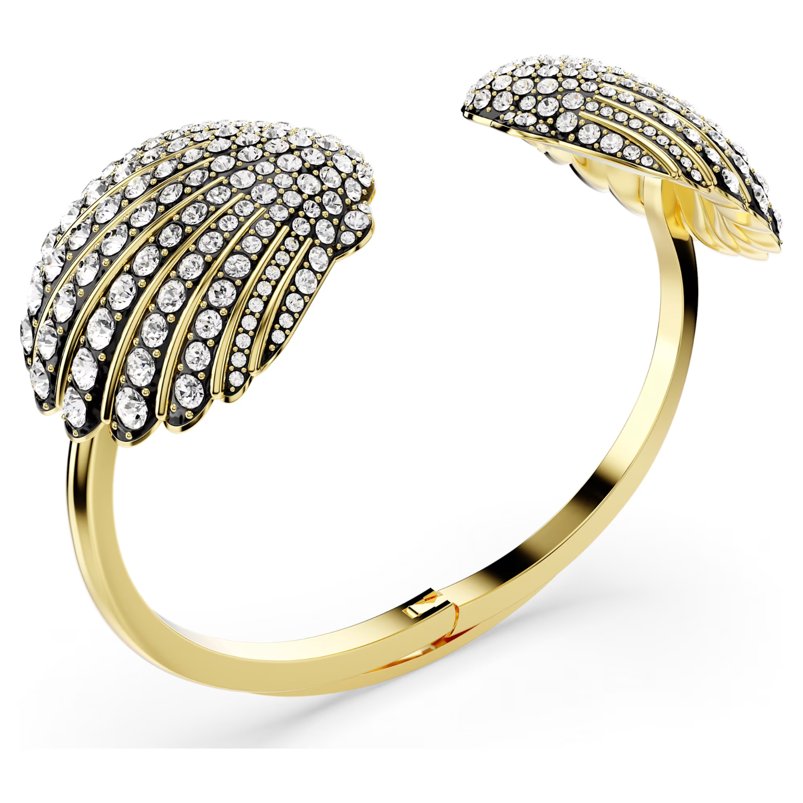 Swarovski Idyllia Bangle Shell, White, Gold-tone plated