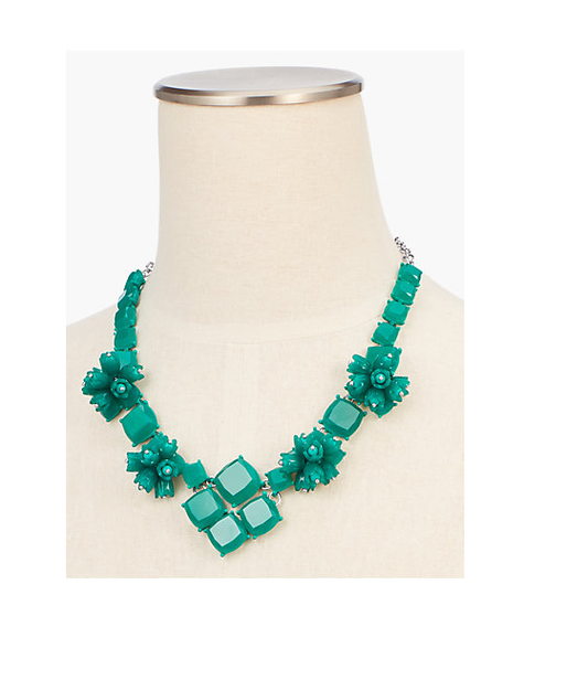 TALBOTS Petals & Squares Statement Necklace
