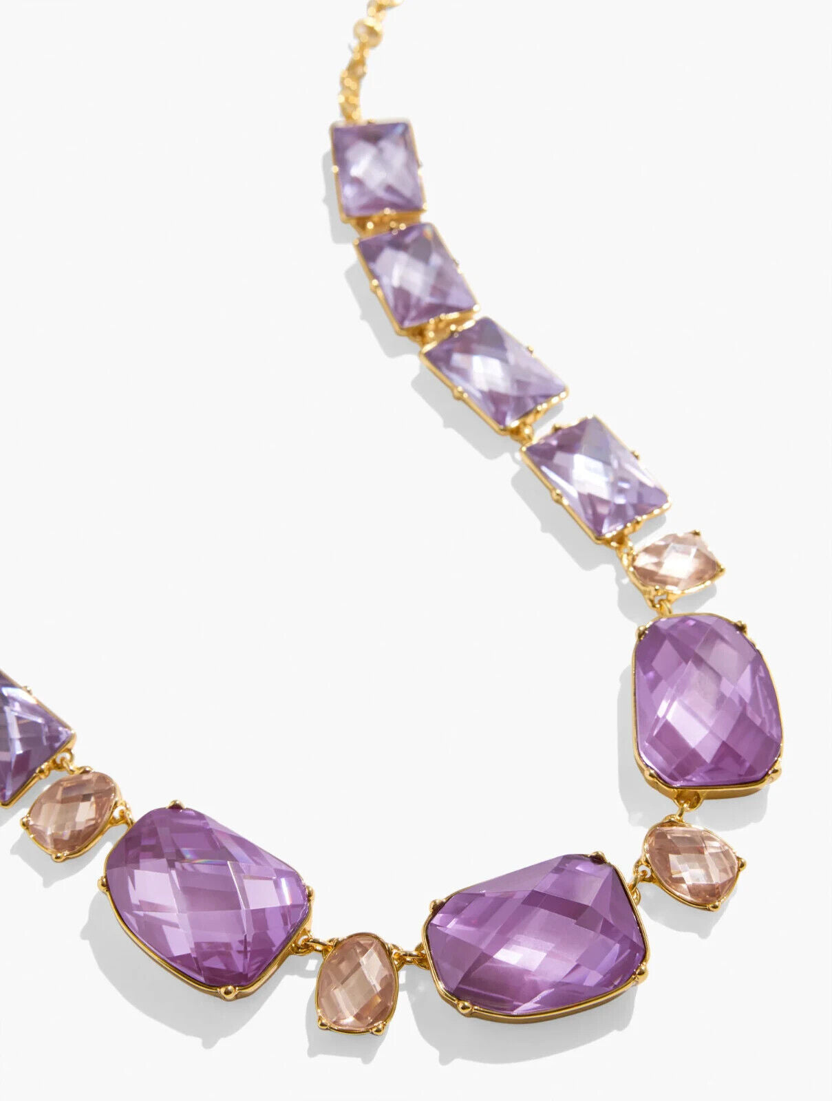 TALBOTS CHECKERBOARD STATEMENT NECKLACE