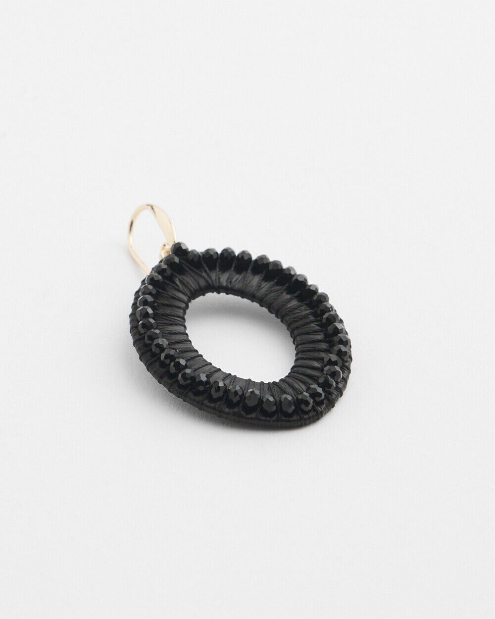 CHICO'S NO DROOP BLACK NAVETTE EARRINGS
