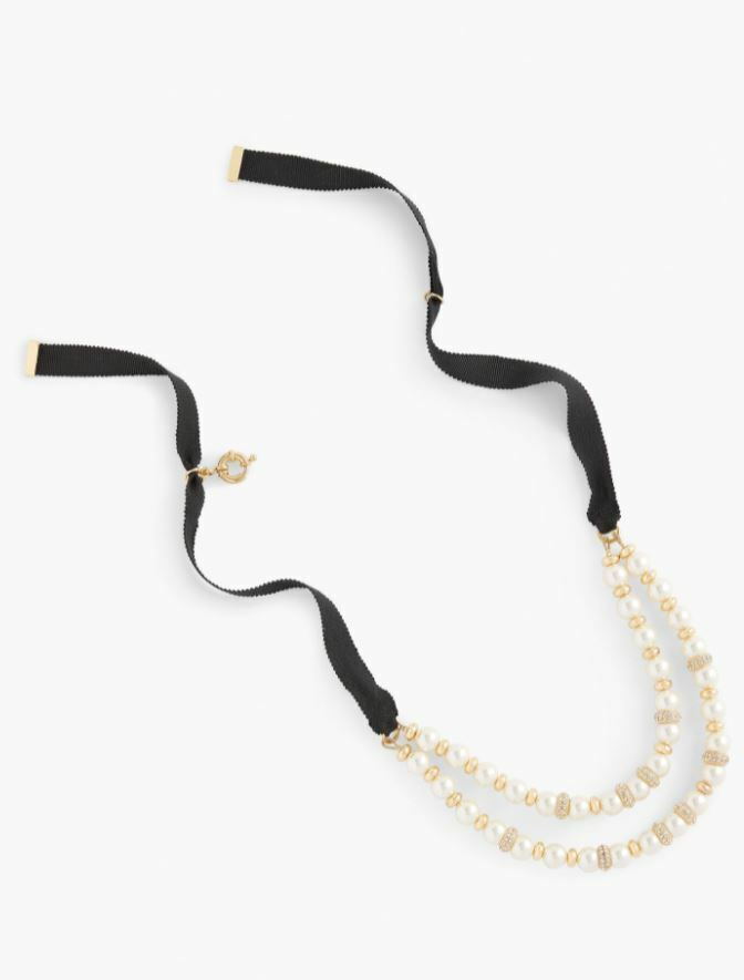 TALBOTS POLISHED PEARLS NECKLACE