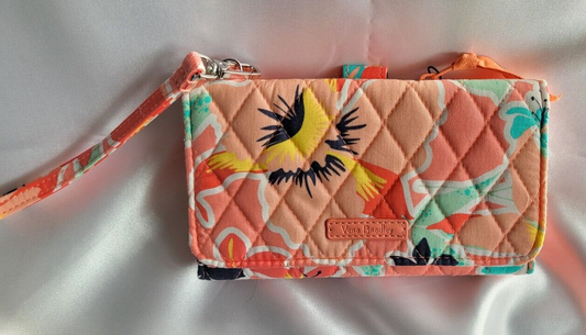 Vera Bradley Smartphone Wristlet, Rain Forest Lily Coral