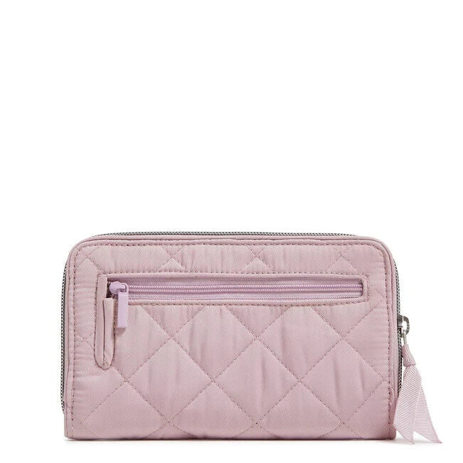 Vera Bradley Ultralight RFID Turnlock Wallet, Light Dusky Plum