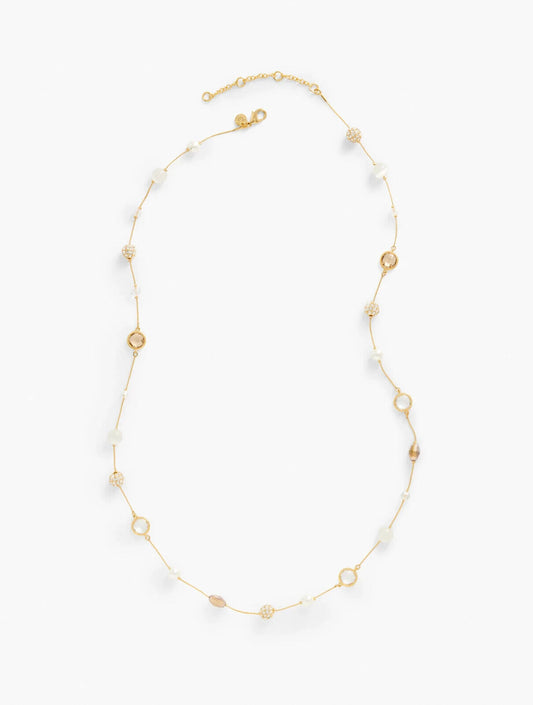 TALBOTS STONE STATION LONG NECKLACE