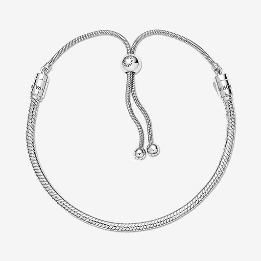 Pandora Moments Heart Clasp Snake Chain Bracelet