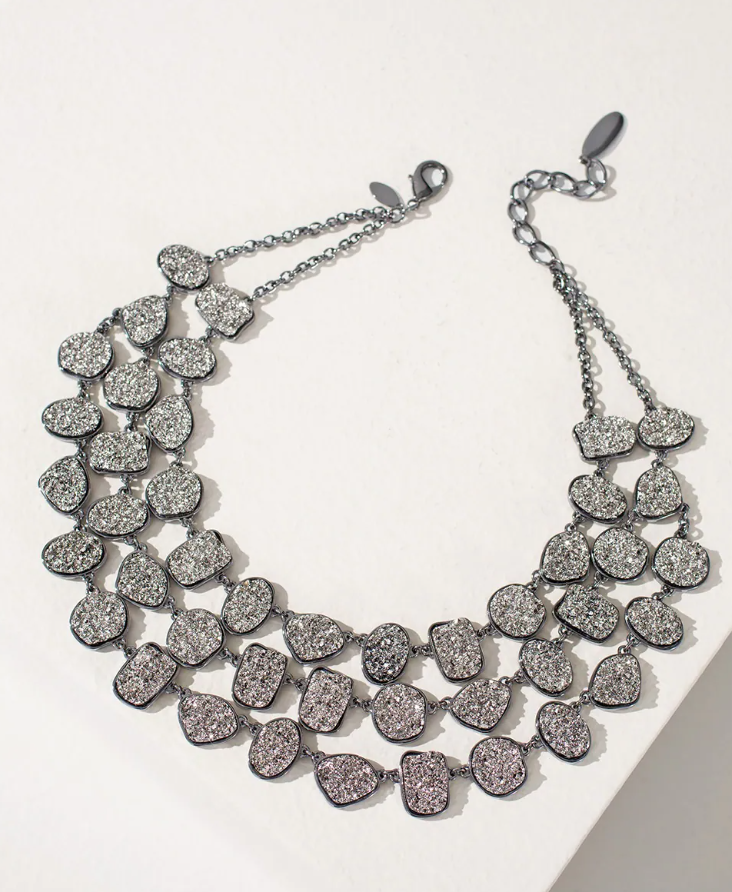 CHICO'S GLITZ MULTI-STRAND NECKLACE