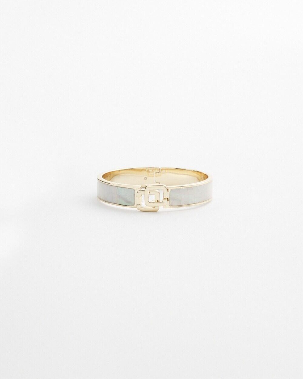 CHICO'S CLICK MOTHER OF PEARL BANGLE