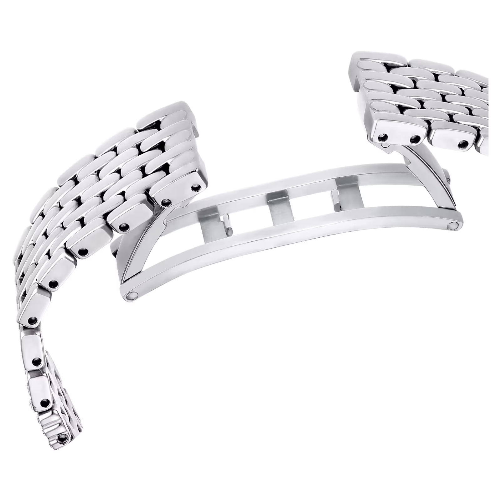 SWAROVSKI Swiss Made, Full pavé, Crystal bracelet, Silver tone, Stainless steel