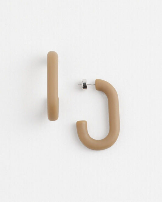 CHICO'S NO DROOP NEAUTRAL HOOPS EARRINGS