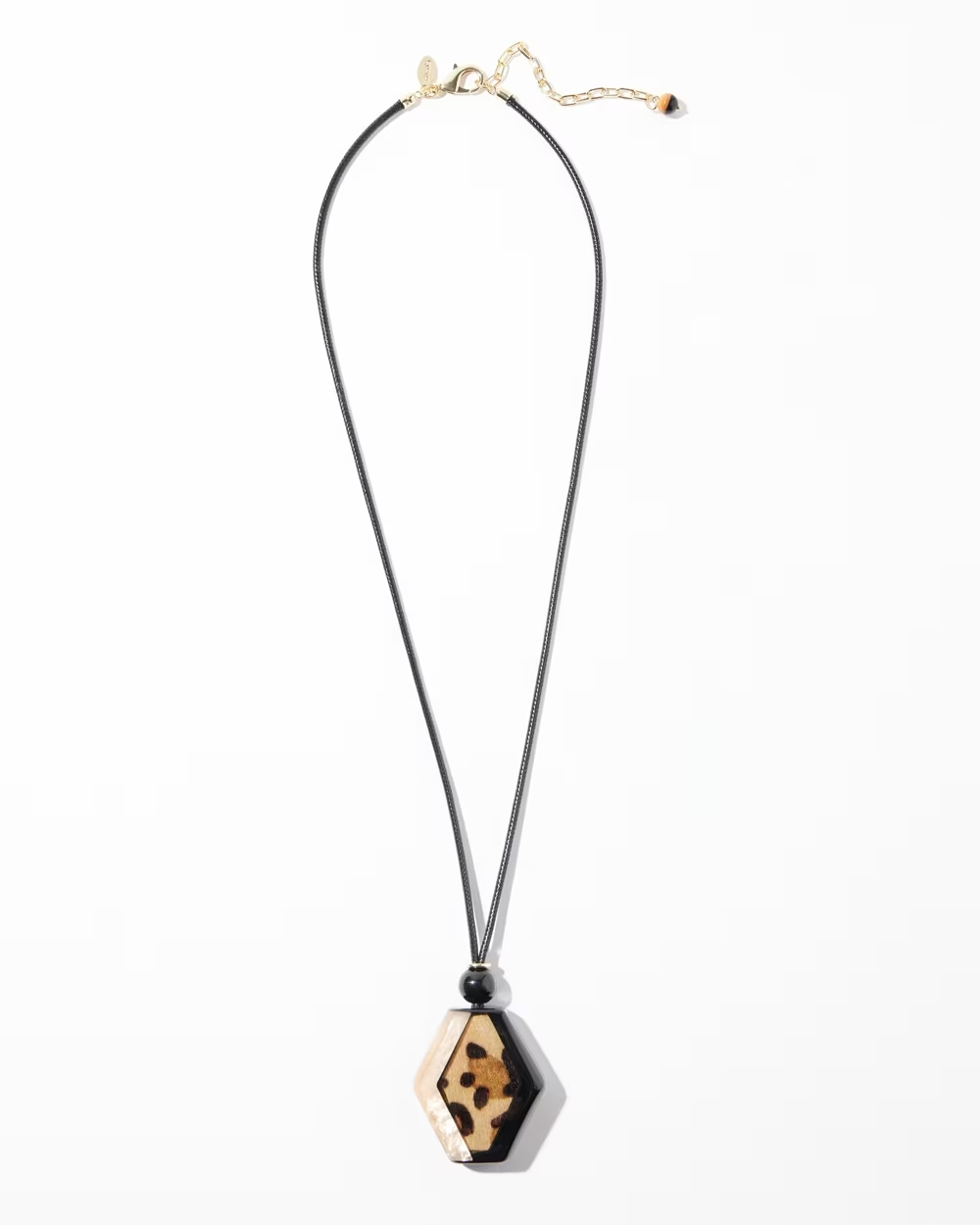 CHICO' S ANIMAL PRINT PENDANT NECKLACE