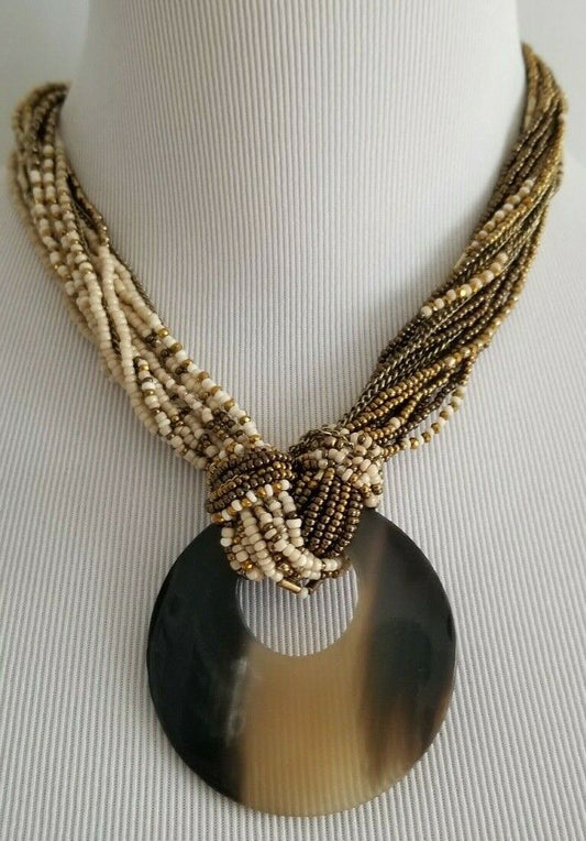 CHICO'S NEUTRAL BIB NECKLACE