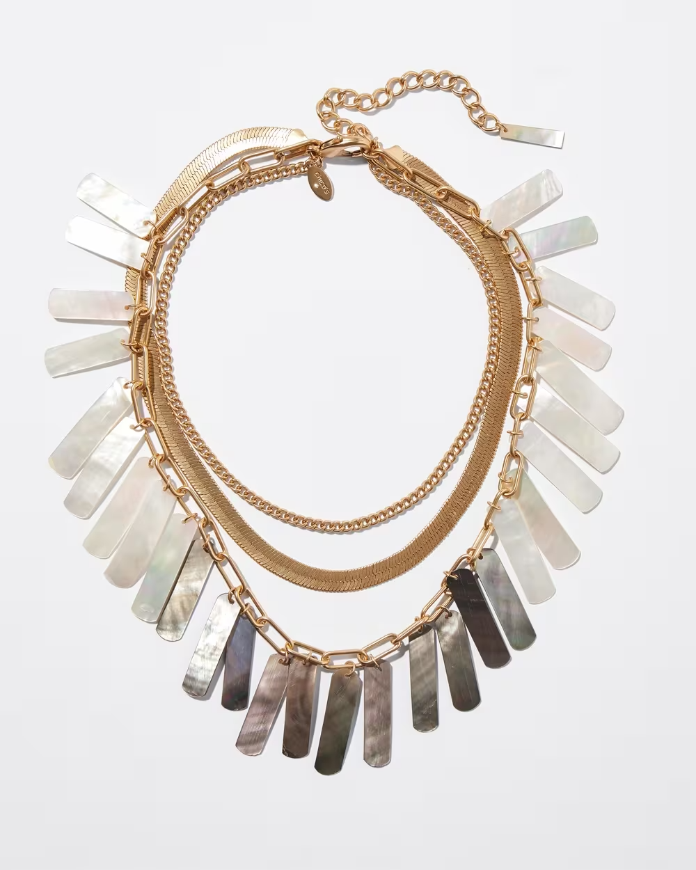 CHICO' S SHELL MULTISTRAND NECKLACE