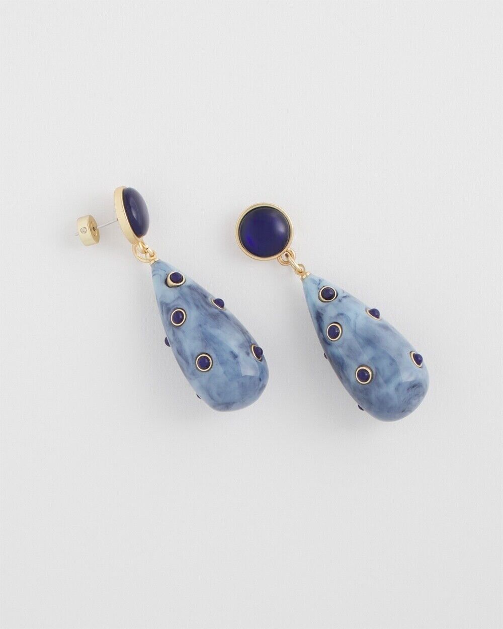 CHICO'S BLUE TEARDROP EARRINGS