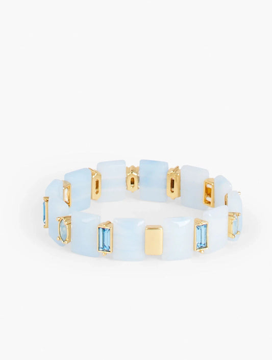 TALBOTS GEO BEAD STRETCH BRACELET