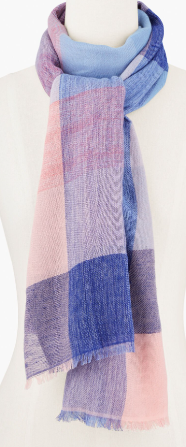 TALBOTS CHECKED OBLONG SCARF