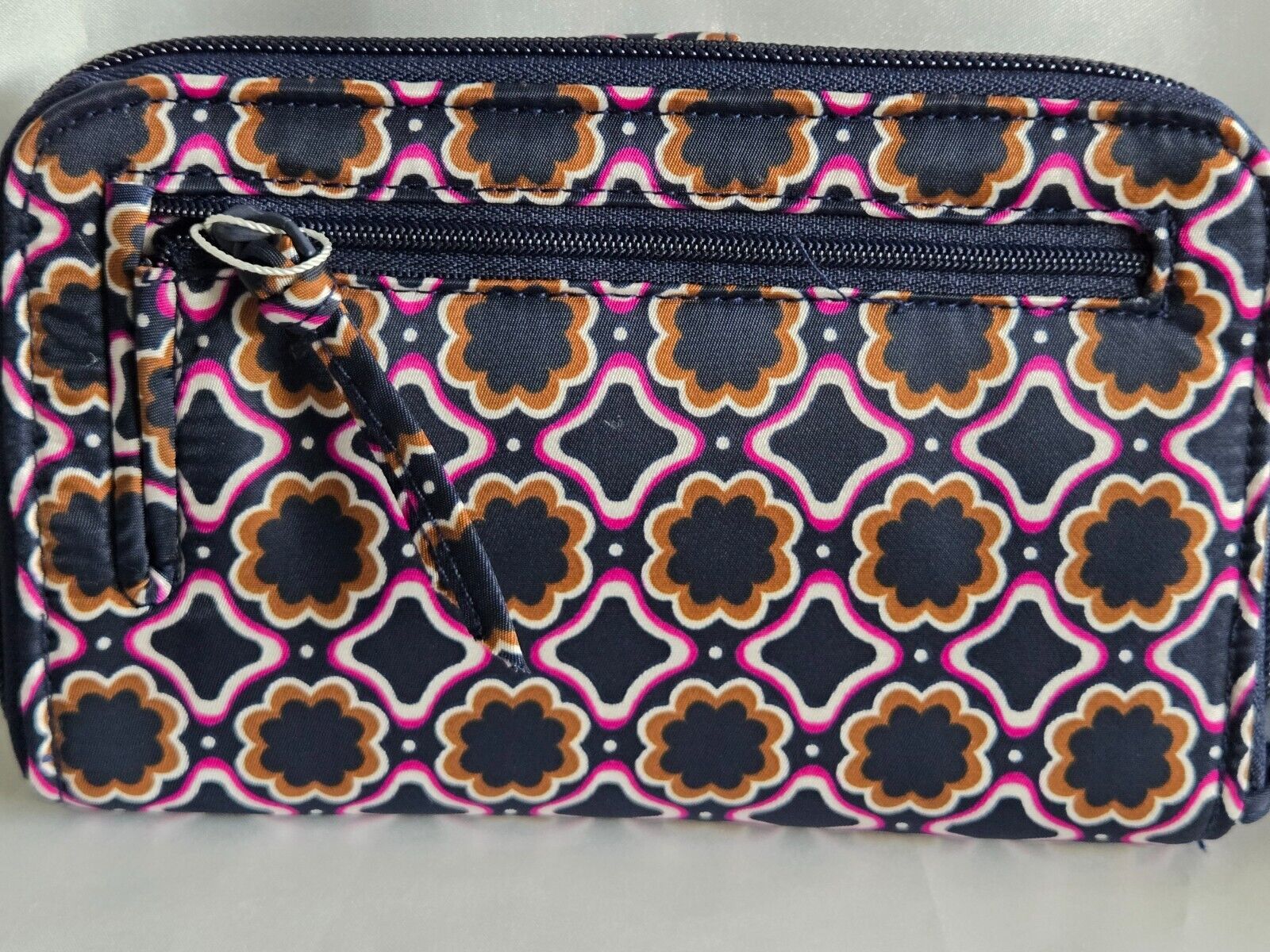 Vera Bradley Large Tab Wallet, Lattice Florets in Nylon Twill