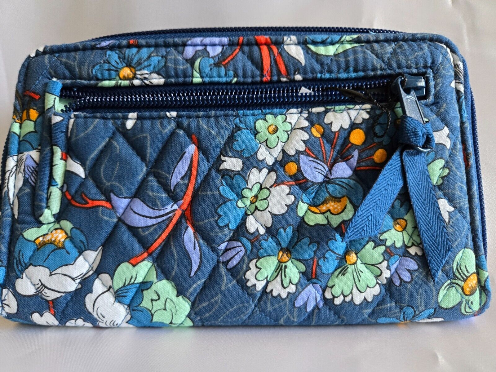 Vera Bradley RFID Cotton Turnlock Wallet, Floral Burst
