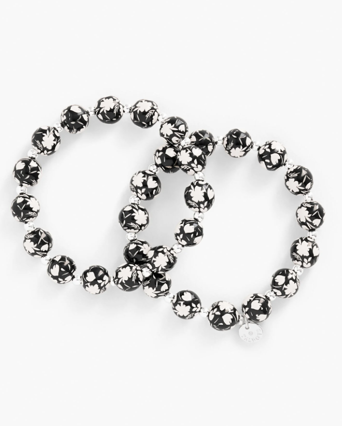 TALBOTS FLORAL BEADS STRETCH BRACELET