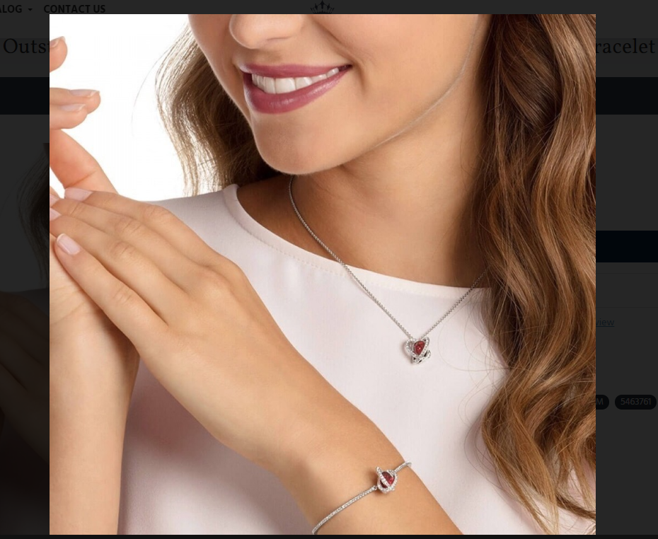 Swarovski Red Scarlet Necklace and Bracelet Set 5463761