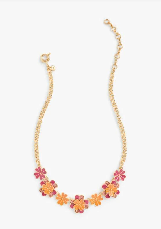 TALBOTS NECTARINE CLOVER NECKLACE