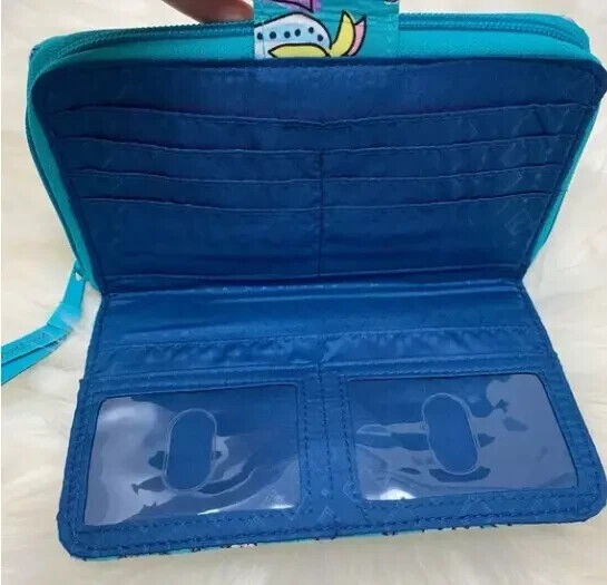 Vera Bradley RFID Turnlock Wallet, Peacock Garden