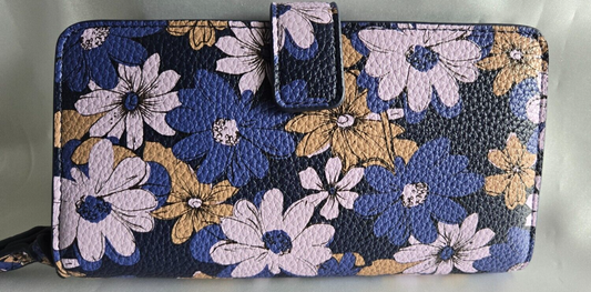 Vera Bradley Faux Leather Phone Wristlet, Trellis Floral
