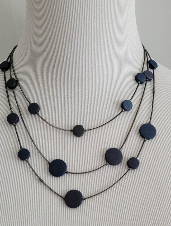 CHICO'S BEADED MULTISTRAND NECKLACE