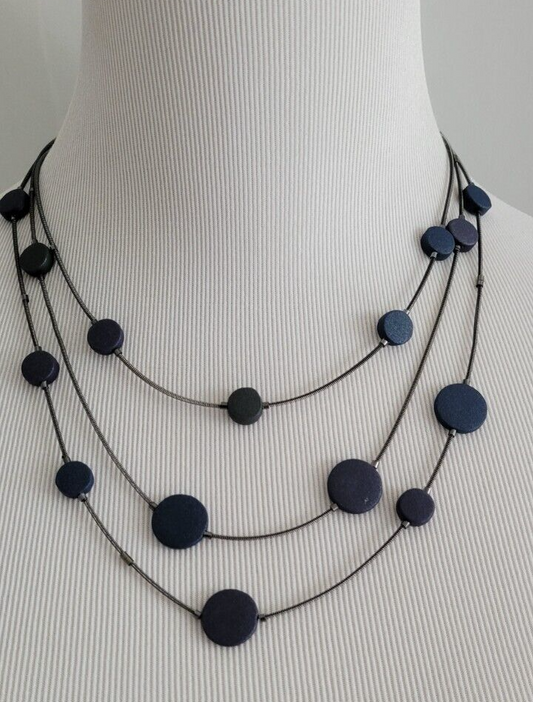 CHICO'S BEADED MULTISTRAND NECKLACE