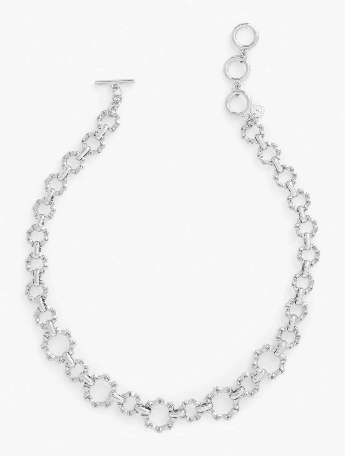 TALBOTS BAMBOO TEXTURE LINK NECKLACE