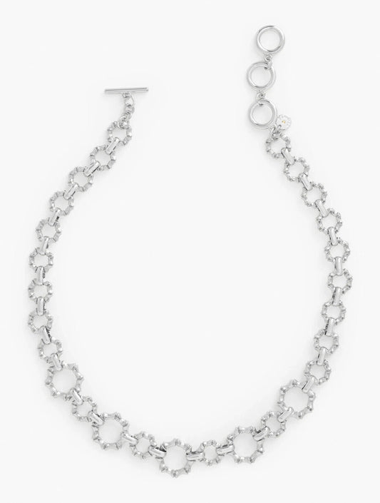TALBOTS BAMBOO TEXTURE LINK NECKLACE